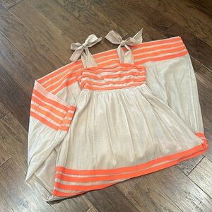 A’reve tan and orange summer dress size M